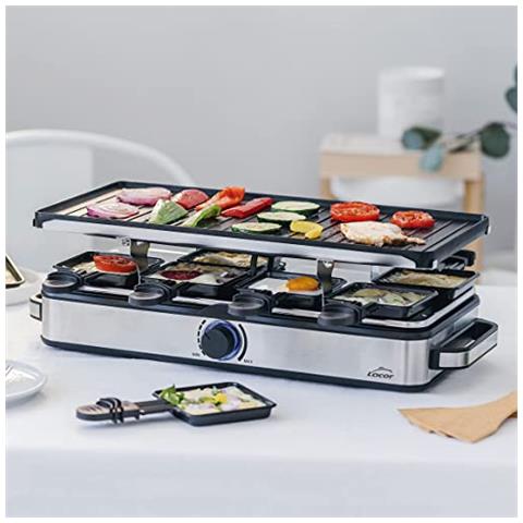 69348 - Piastra grill, griglia per raclette, antiaderente, reversibile - Foto 2