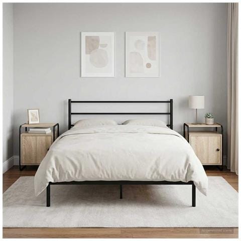 Armadio da Notte 2 pz Rovere Sonoma Legno ingegnerizzato - Foto 2