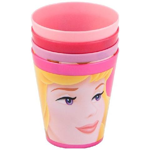 Principesse Disney - Bicchiere In Plastica (4 Pz)  - Foto 1