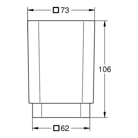 Bicchiere Da Appoggio Selection Cube 40783000 Vetro - Foto 2