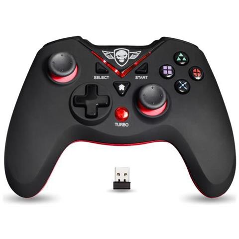 Spirito Di Gamer - Xtreme Pc Controller Xgp Nero E Rosso - Wireless - Led Rosso - Turbo - Ricaricabile Ttramite Usb - Autonomia 12 Ore - Fuoco Rapido - Per Ordenador - Foto 5