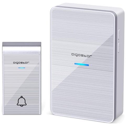 Aigostar Campanello Dc Senza Fili Wireless Impermeabile Ip44 Singolo - Senza Pile - Foto 2