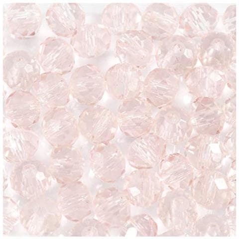 Perle In Vetro, Diam: 4 Mm, Misura Buco 1 Mm, Rosato Chiaro, 45pz - Foto 1
