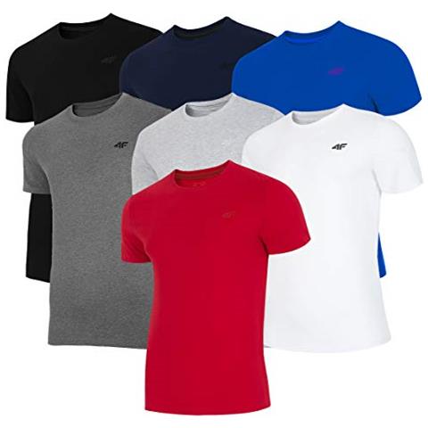 4f Nosh4-tsm003-10s xxl T-shirt, Bianco, Uomo - Foto 1