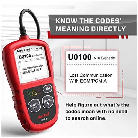 Lettore Di Codice Difetto Del Motore Del Veicolo Di Collegamento Automatico Al319 Universale Obd2 Lettore Dellautomobile Esplorazione Diagnostico Strumento - Foto 4