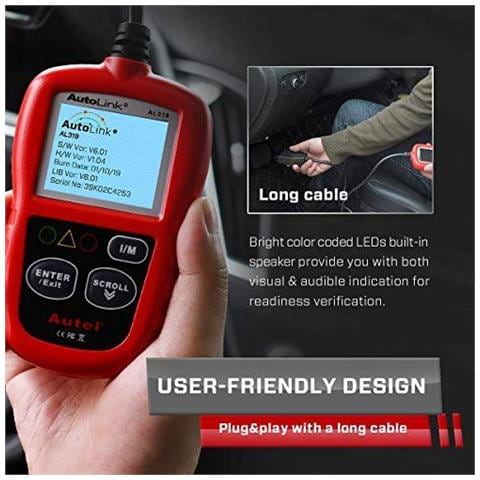 Lettore Di Codice Difetto Del Motore Del Veicolo Di Collegamento Automatico Al319 Universale Obd2 Lettore Dellautomobile Esplorazione Diagnostico Strumento - Foto 1