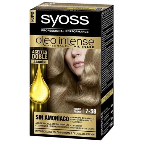 Tintura Permanente Olio Intense Syoss Nº 7,58 Biondo Arena - Foto 1