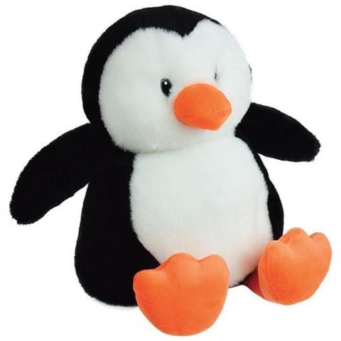 Borsa Dell'acqua Calda In Peluche Pinguino - Da Scaldare Al Microonde Micro Perline Di Argilla + / - 19 Cm - Foto 1