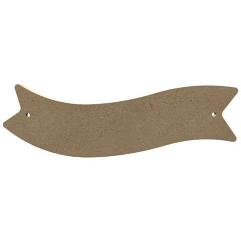 Piastra Porta Banner In Legno Mdf - 22 X 6 Cm - Foto 1