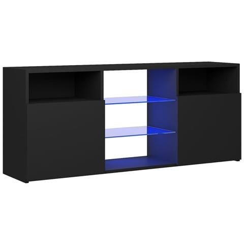 Mobile Porta TV con Luci LED Nero 120x30x50 cm - Foto 1