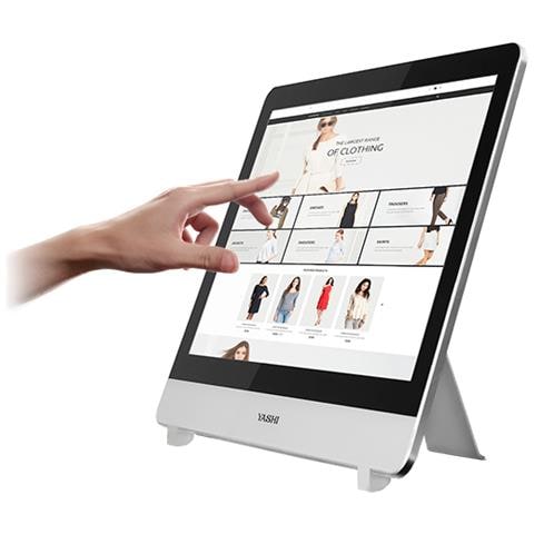 All-In-One Florence Touch AY21517 Monitor 21.5" Full HD Touch Screen Intel Core i3-12100 Quad Core Ram 8 GB SSD 256GB 4x USB 3.2 Windows 11 Pro - Foto 2
