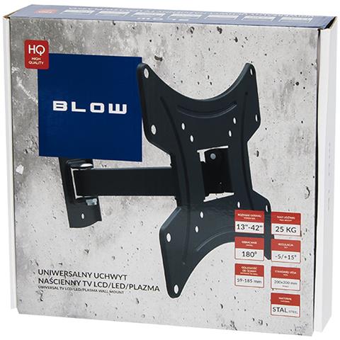 Supporto TV a Muro 76 863 da 13- 42" Peso Massimo Supportato 25 Kg Colore Nero - Foto 2