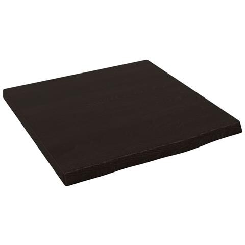 Piano Bagno Marrone Scuro 40x40x (2-4) cm Legno Massello Trattato - Foto 1