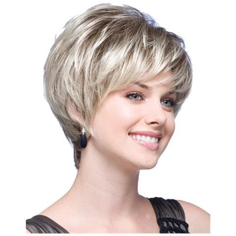 Parrucca Corta Chic Da Donna: Super Leggera E Traspirante Pale Blonde Modello 2 - Foto 2