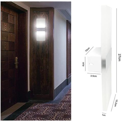 Applique In Vetro Lampada Da Parete Led 3 TonalitÀ Luce Bianca Calda Naturale - Foto 1