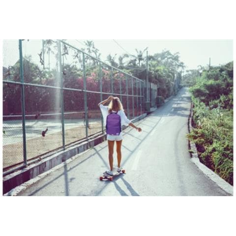 400174095 zaino Zaino casual Lillà Polietilene - Foto 4