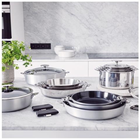 Serie Di 3 Pentole In Acciaio Inox 16/18/20cm - 101210 - Foto 5