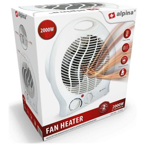 Caldobagno Potenza 2000 Watt con Termostato Regolabile Bianco Caldo Freddo - Foto 2