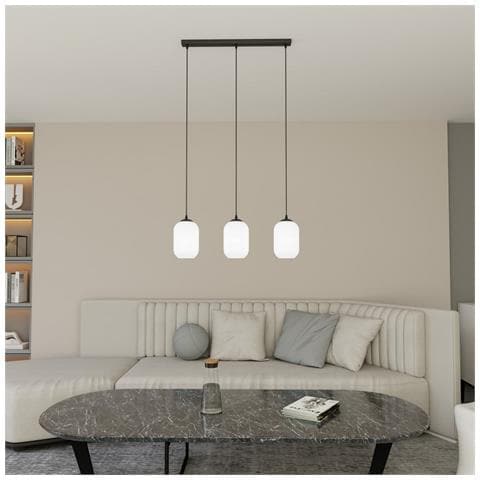 Lampada A Sospensione Verdi - Nero - Metallo - 60x14x140 Cm - Foto 2