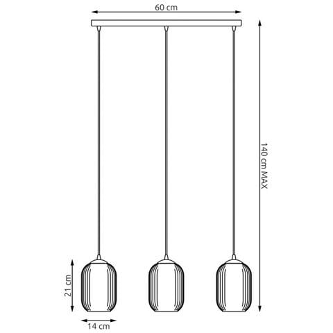 Lampada A Sospensione Verdi - Nero - Metallo - 60x14x140 Cm - Foto 4