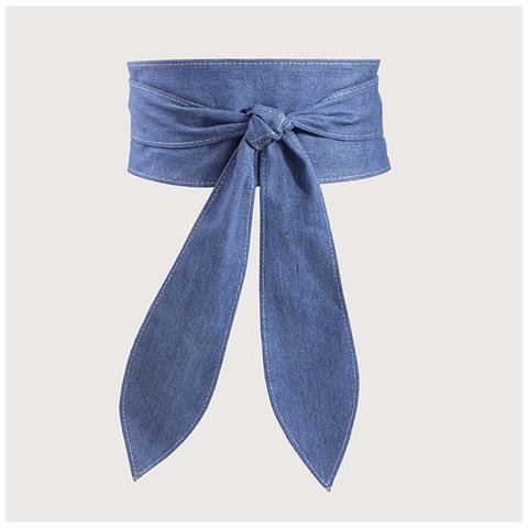 Cintura Larga Con Fiocco Blue - Foto 2