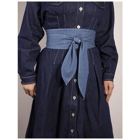 Cintura Larga Con Fiocco Blue - Foto 5