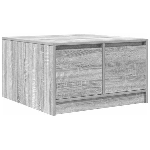 Tavolino da Salotto con Cassetti Grigio Sonoma 70,5x70x40 cm - Foto 2