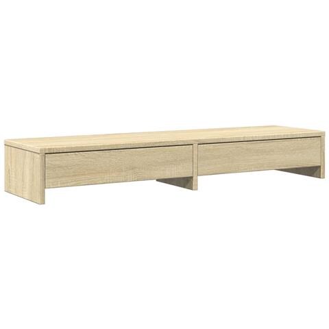 Supporto Monitor Con Cassetti Sonoma 100x27x15 Cm In Truciolato - Foto 2