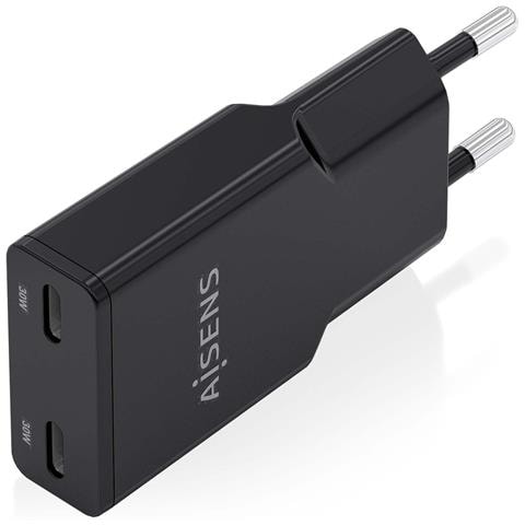 ASCH-30W2P049-BK Caricabatterie per dispositivi mobili Fotocamera, MP3, MP4, Telefono cellulare, Navigatore, Computer portatile, Console portatile, Smartphone, Tablet, Universale Nero AC Ricarica rapida Interno - Foto 2