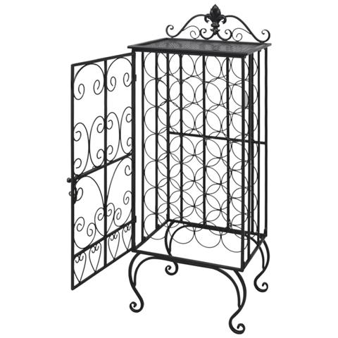 Lusso Casadino -  Portabottiglie Per 28 Bottiglie Di Vino In Metallo - Foto 1