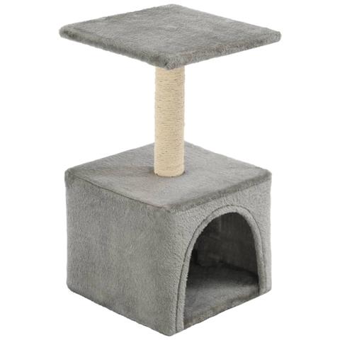 Lusso Casadino - Albero Per Gatti Con Tiragraffi In Sisal 55 Cm Grigio - Foto 1