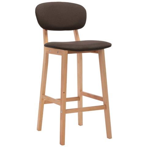 Lusso Casadino - Sgabelli Da Bar 2 Pz Marroni In Tessuto - Foto 1