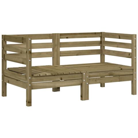 Lusso Casadino -  Divani Angolari Da Giardino 2pz In Legno Di Pino Impregnato - Foto 1