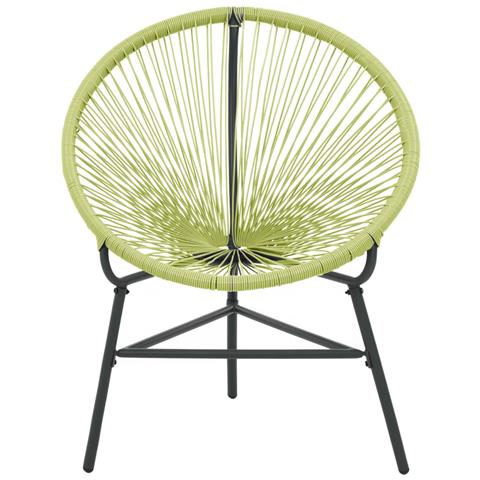 Lusso Casadino -  Sedia Acapulco Da Giardino In Polyrattan Verde - Foto 2