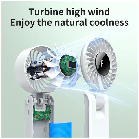 Ventilatore Portatile: Raffreddamento Potente E Portatile Black - Foto 2