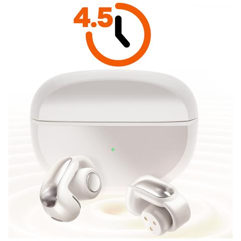 Auricolari Bluetooth Clip Riduzione Rumore Custodia, Beige - Foto 2