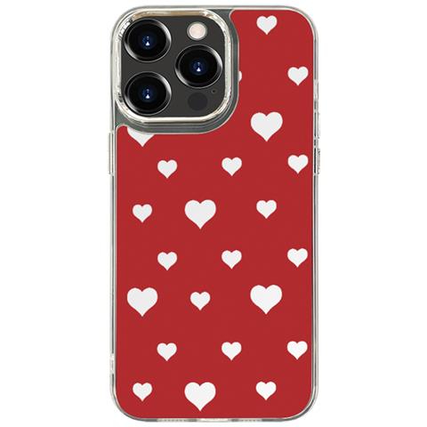 Custodia Per Telefono Con Specchio Dipinto - Design A Cuore Per Iphone 16 Pro Max - Foto 1