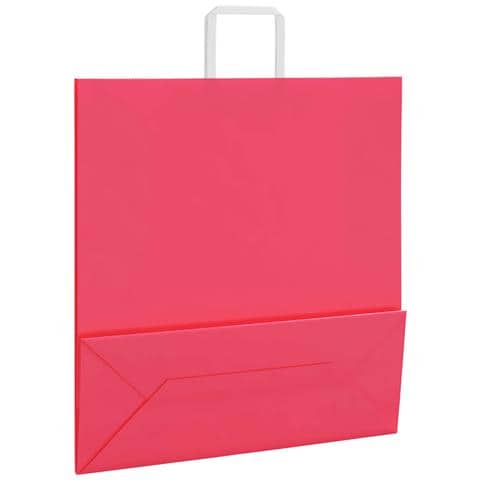 Sacchetti di Carta 250 pz con Manici Rosa 45x17x48 cm - Foto 9
