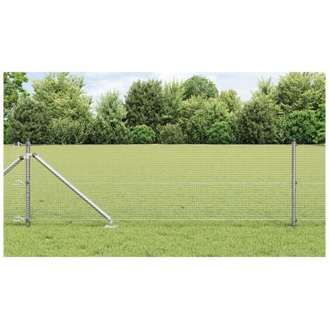 Recinzione in Rete Saldato con 13 Posti Spike 0.8x10 m Acciaio Zincato - Foto 2