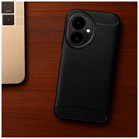 Custodia B-case Tpu Silicone Cover Case Per Honor 400 Lite Carbon Metal Black - Foto 4