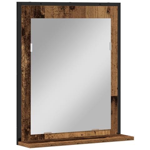 Specchio da Bagno in Legno Vecchio 50x12x60 cm in Legno Ingegnerizzato - Foto 1