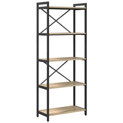 Libreria rovere sonoma 60 x 30 x 153 cm Legno multistrato - Foto 1