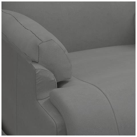 Poltrona Alzapersona Reclinabile Grigio Scuro in Scamosciato - Foto 9