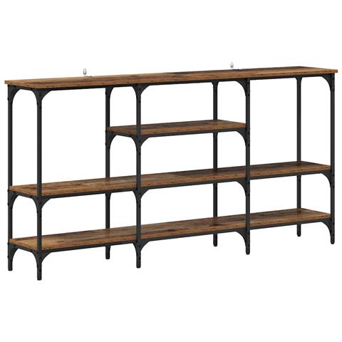 Tavolo consolle con lo scaffale Legno vecchio 160 x 29 x 80 cm - Foto 1