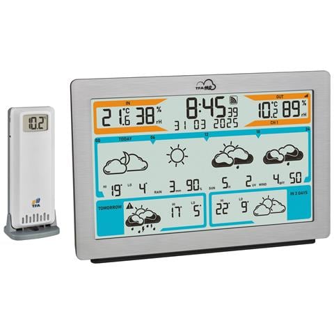 TFA.me Argento LCD Batteria Wi-Fi - Foto 1