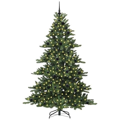 Albero di Natale Artificiale con Rami Pieghevoli Verde 210 cm - Foto 2