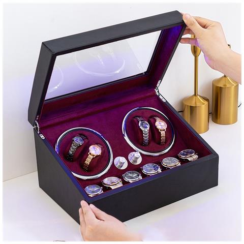 Carica Orologi Automatico Con Motivo Coccodrillo, Cinque Modalità E Luce Led Red - Foto 2