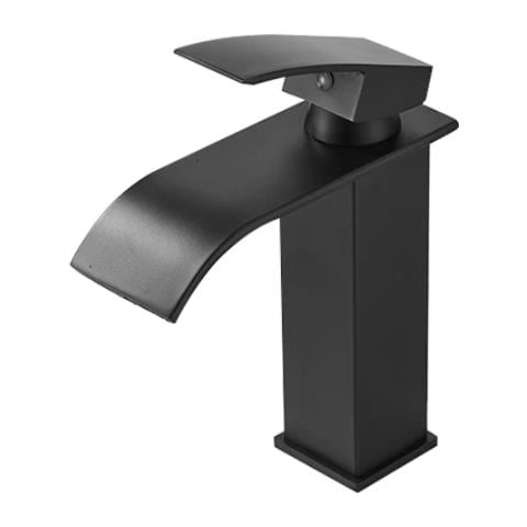 Rubinetto per lavabo da bagno, Blackswan, tipo M52, modello nero opaco, misura 19 cm - Foto 1