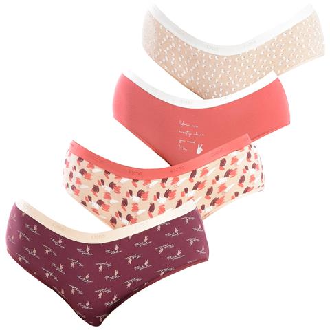 Confezione Da 4 Pantaloni Culotte New York Con Fodera Interna D4c202 Da Donna - Foto 1