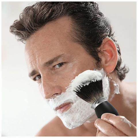 Pennello Da Barba Con Setole Morbide E Manico In Alluminio Per Una Schiuma Ricca Black - Foto 4
